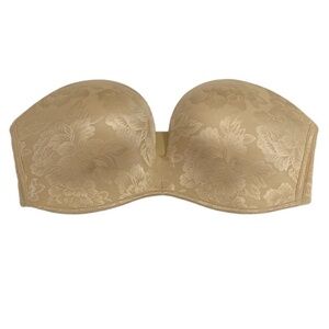 🩷10 for $10🩷 Strapless Bra - Nude / Tan - Size 32DD